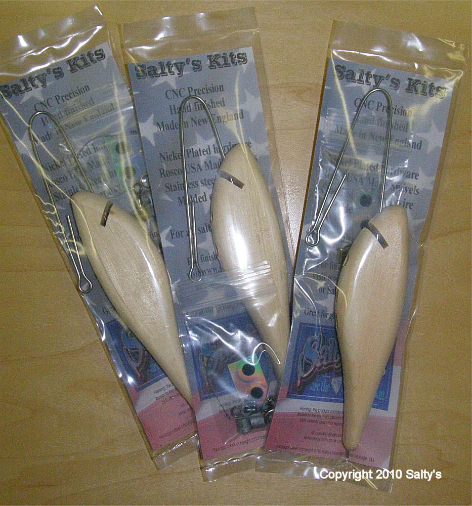 2 Oz FB Swimmer Hand Carved Wood Lure Kit
