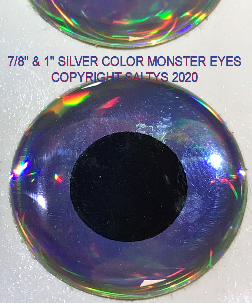 4mm 3D Iridescent #1 / 600 Soft Molded 3D Holographic Fish Eyes