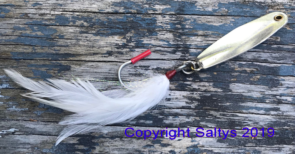 Peanut Bunker Classic Tin Lures from Saltys Lures